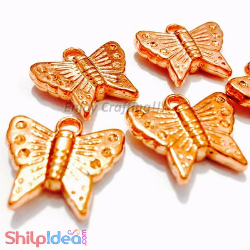 Jewellery Butterfly - Copper - Pack of 5